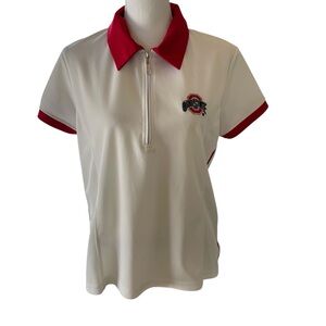Ohio State ¼ Zip Tech Polo Shirt.  Size L